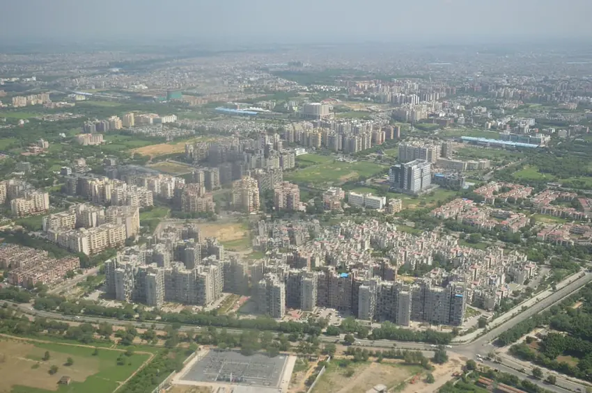 Dwarka residential area aerial, New Delhi